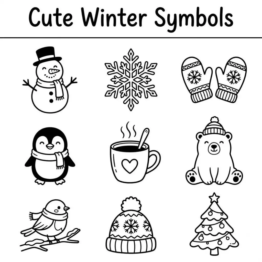 Cute Winter Symbols