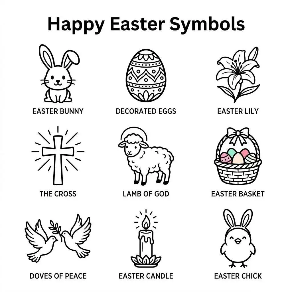 Happy Easter Symbols