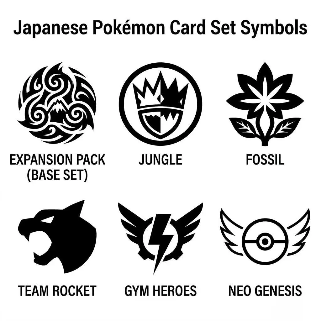 Japanese Pokémon Card Set Symbols