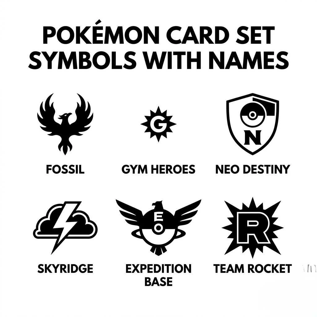 Pokémon Card Set Symbols With Names