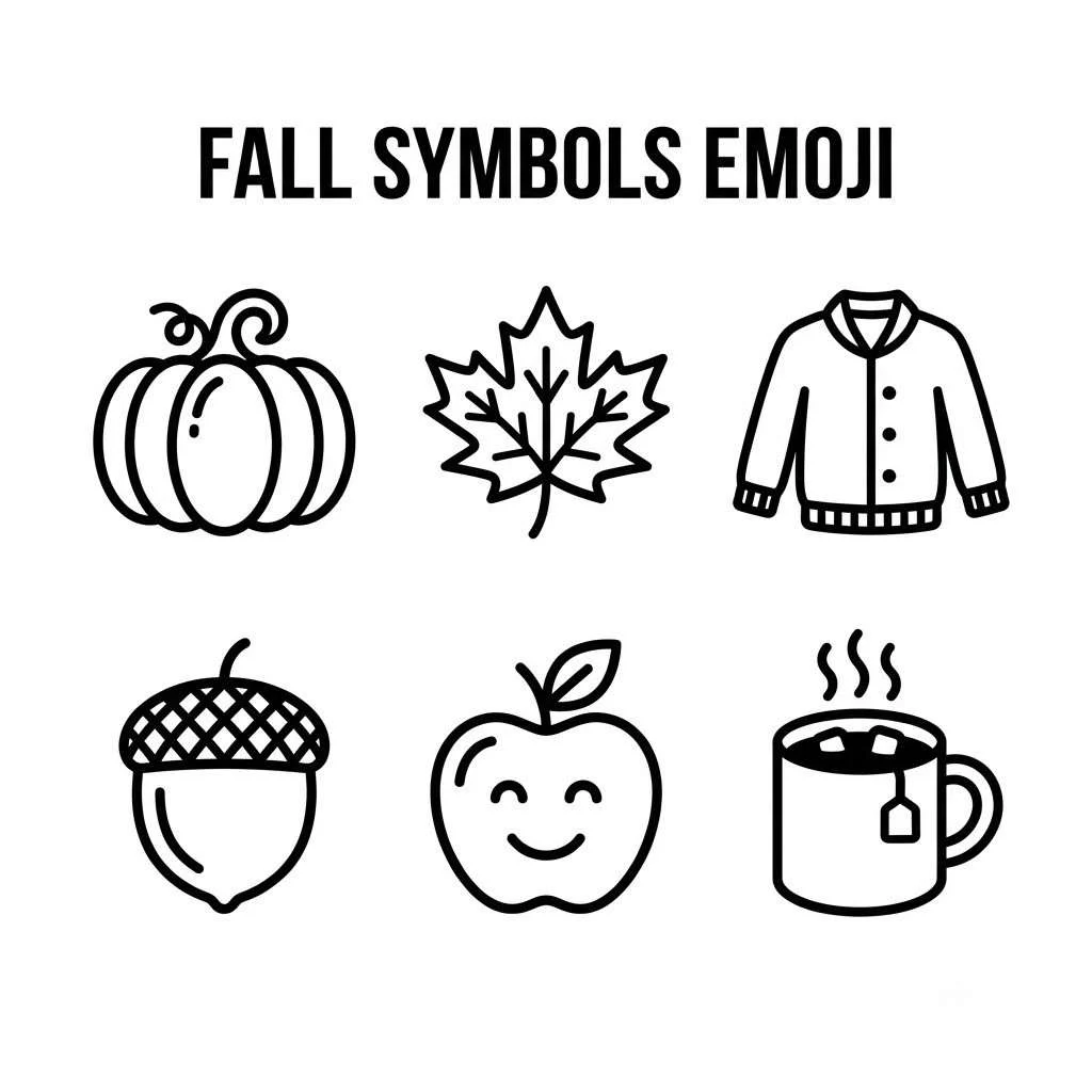 Fall Symbols Emoji