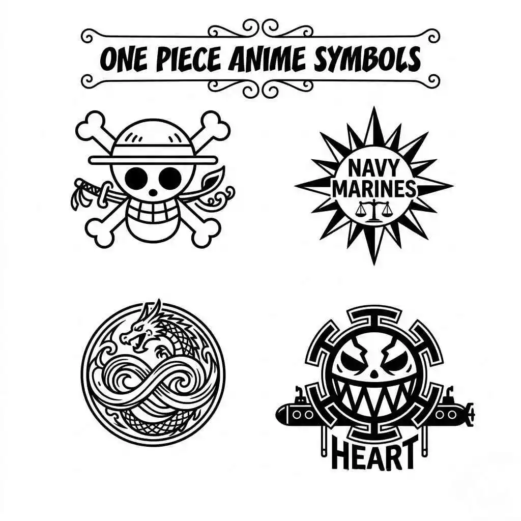 One Piece Anime Symbols