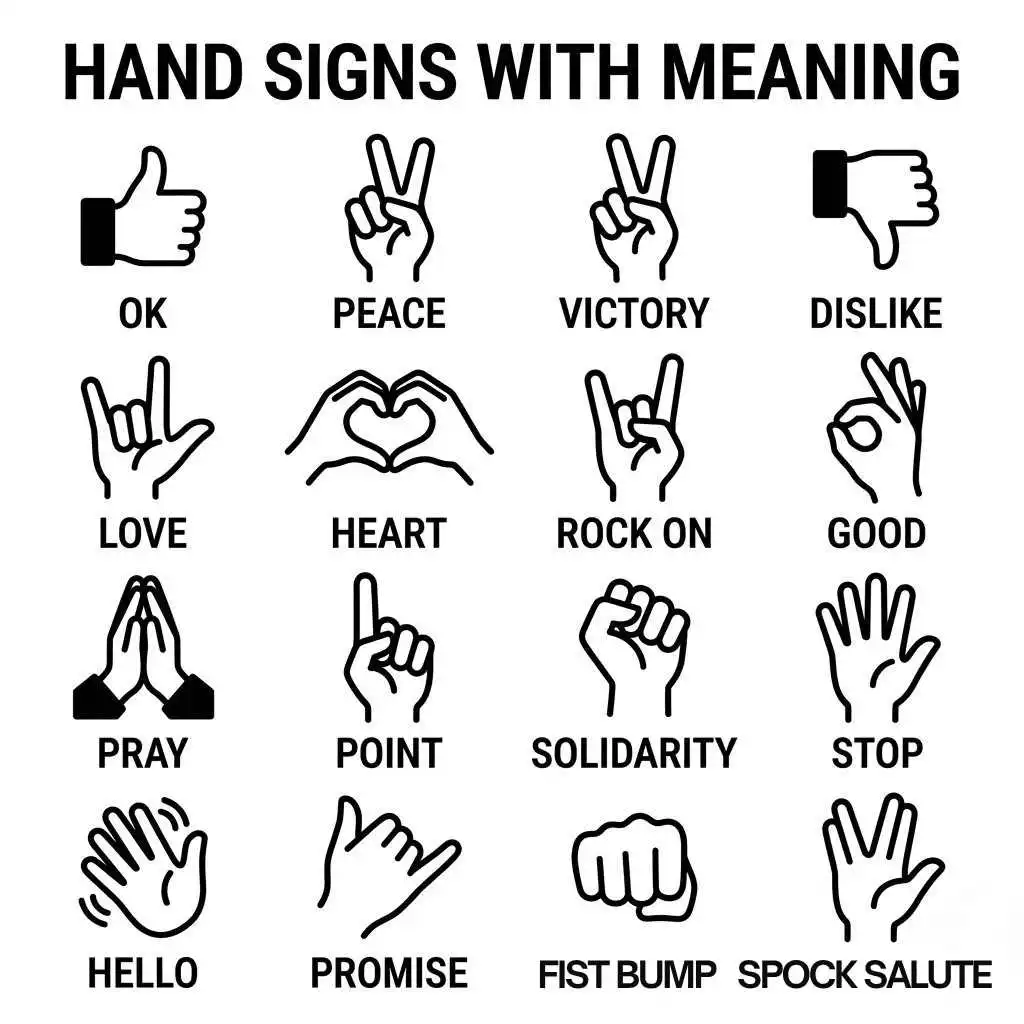 Hand Signs With Meaning