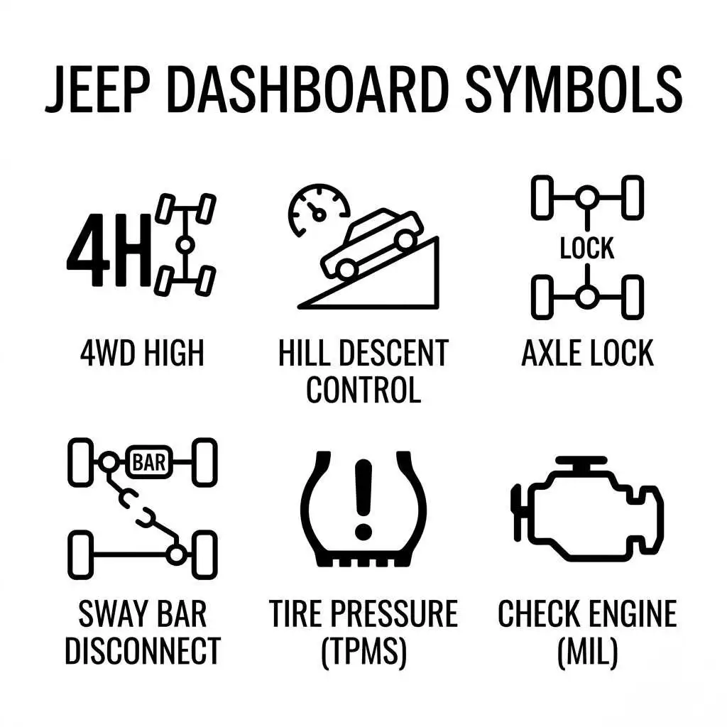 Jeep Dashboard Symbols