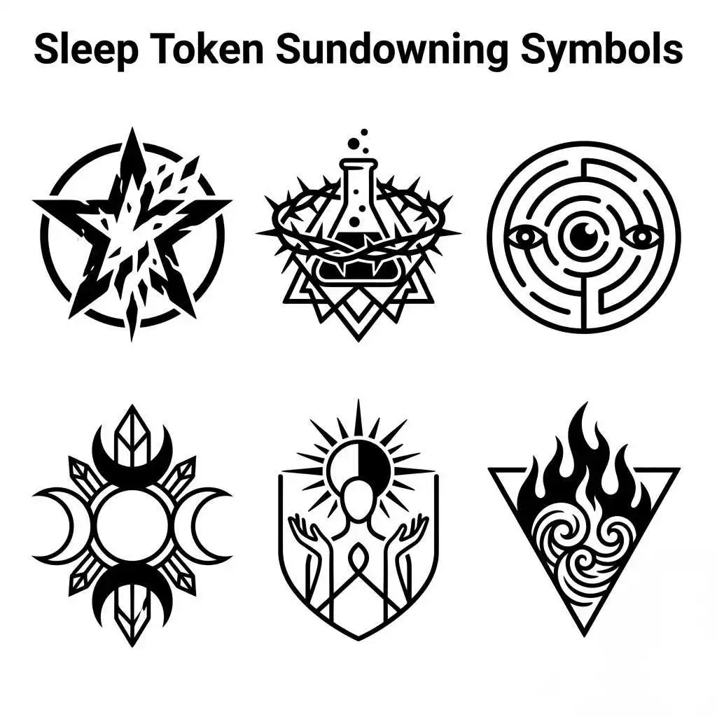 Sleep Token Sundowning Symbols