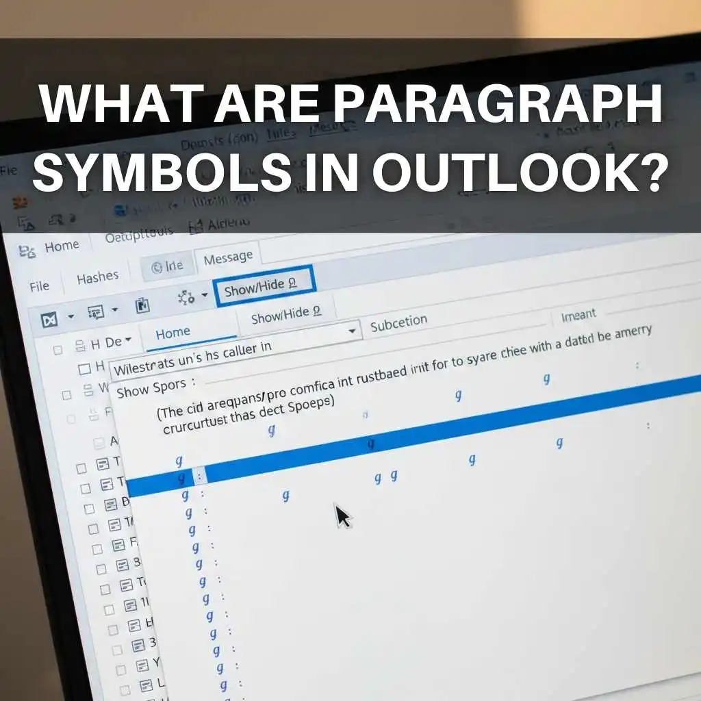 What Are Paragraph Symbols In Outlook