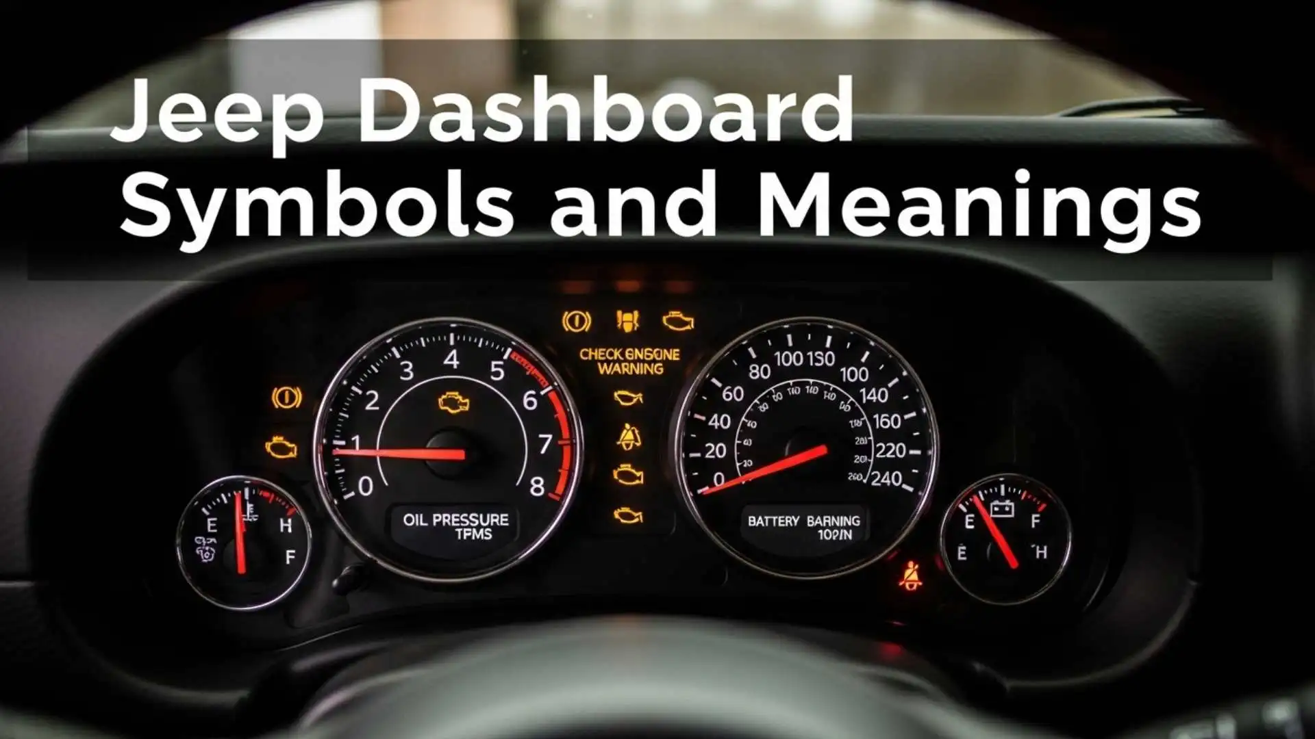 Jeep Dashboard Symbols and Meanings The Ultimate Warning Light Guide Every Driver Must Know