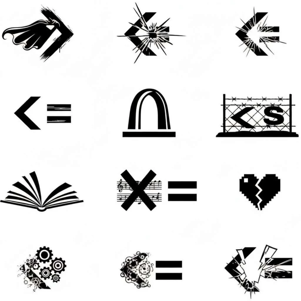 Inequalities Symbols Across Cultures