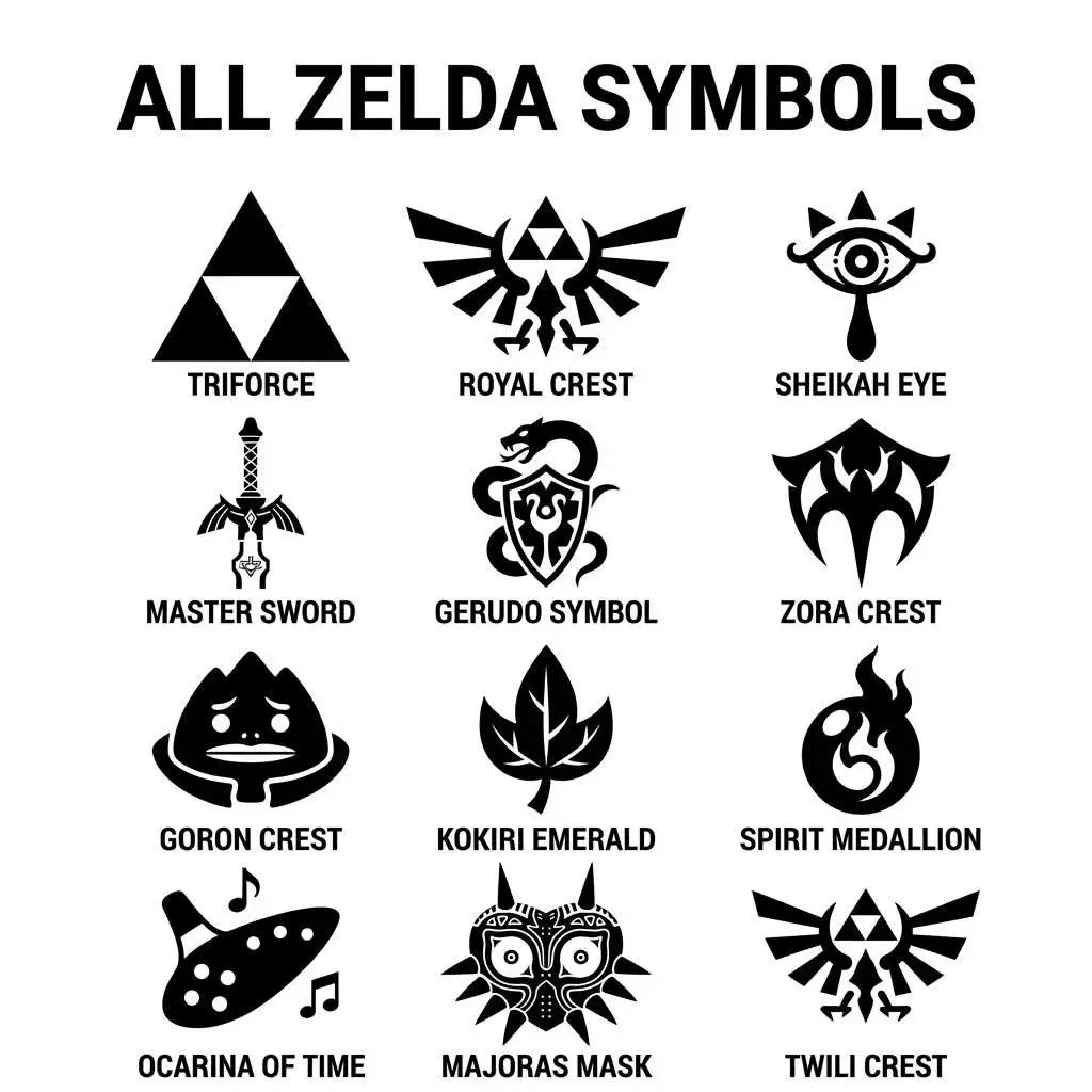 All Zelda Symbols