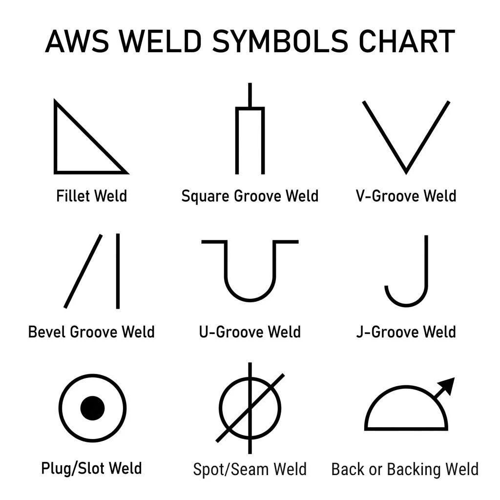AWS Weld Symbols Chart