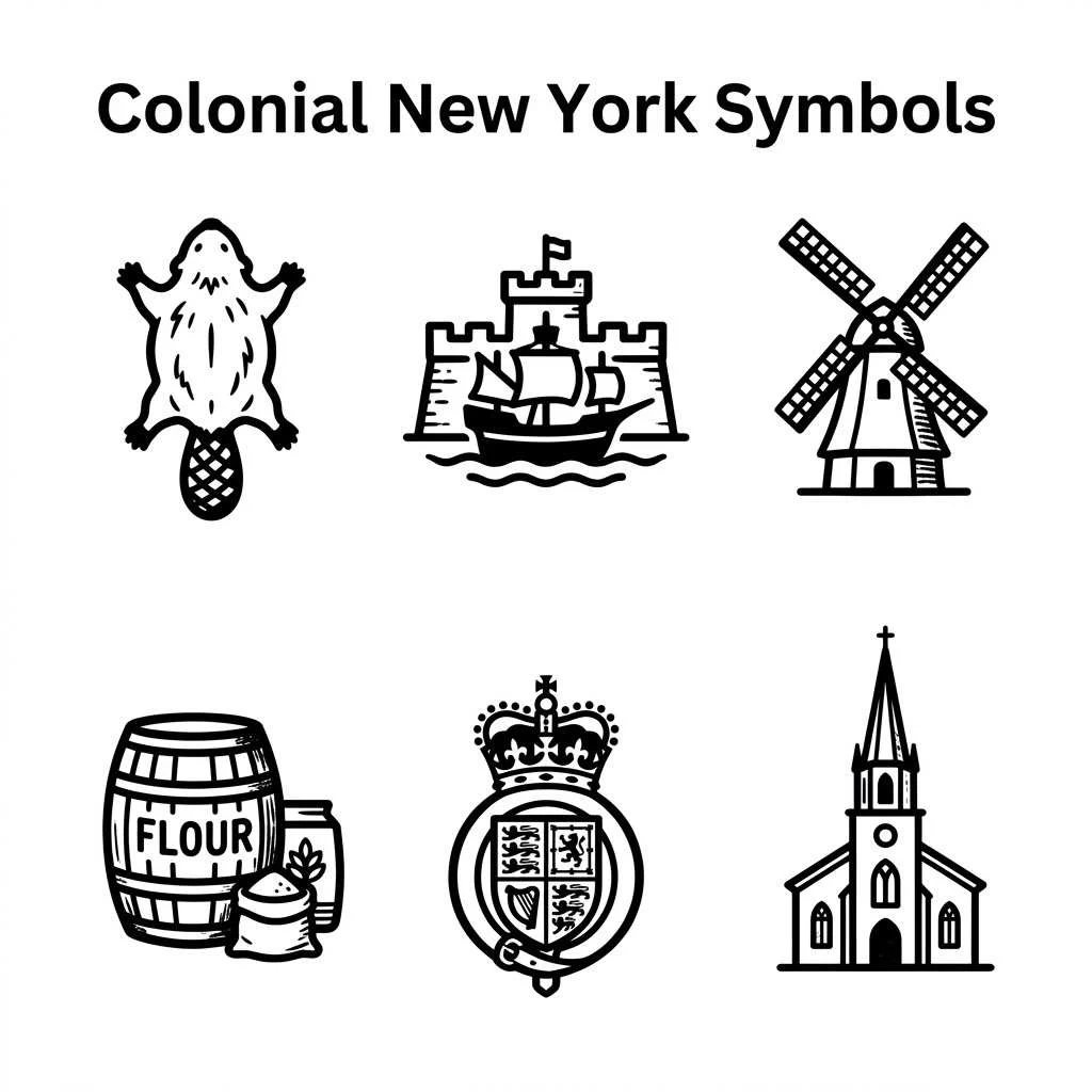 Colonial New York Symbols