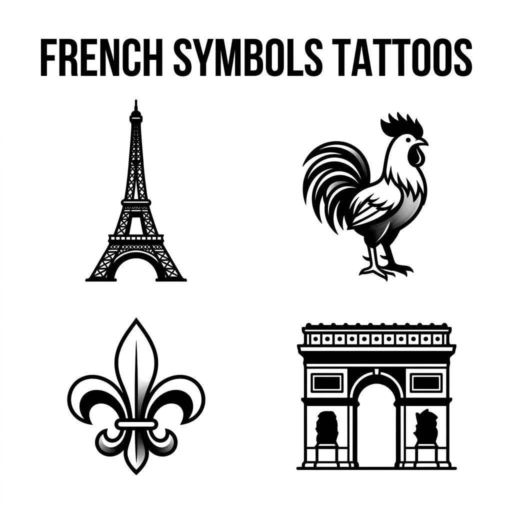 French Symbols Tattoos
