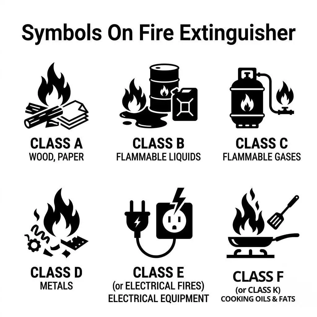 Symbols On Fire Extinguisher