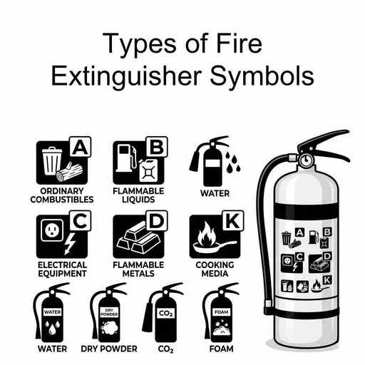 Types of Fire Extinguisher Symbols