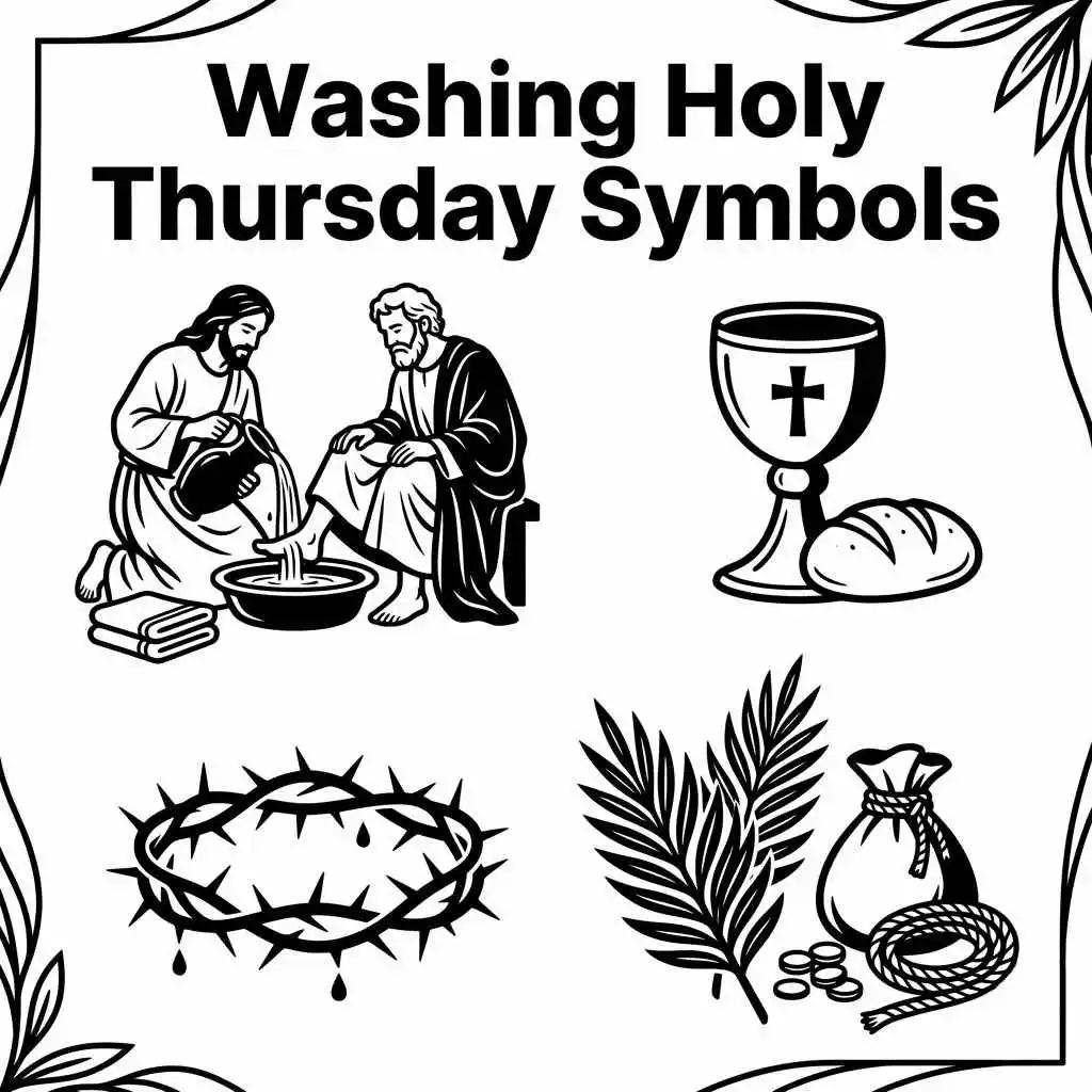 Washing Holy Thursday Symbols