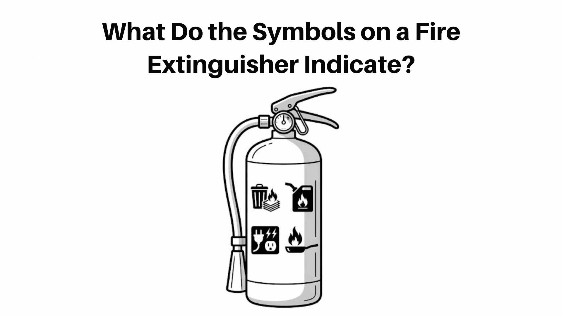 What Do the Symbols on a Fire Extinguisher Indicate? The Life Saving Language You Should Never Ignore