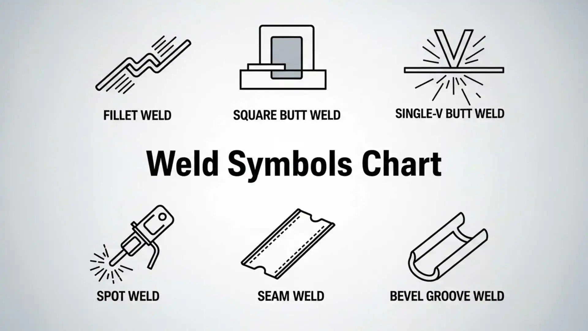 Weld Symbols Chart | Complete Guide to Welding Symbols, Meanings and Types