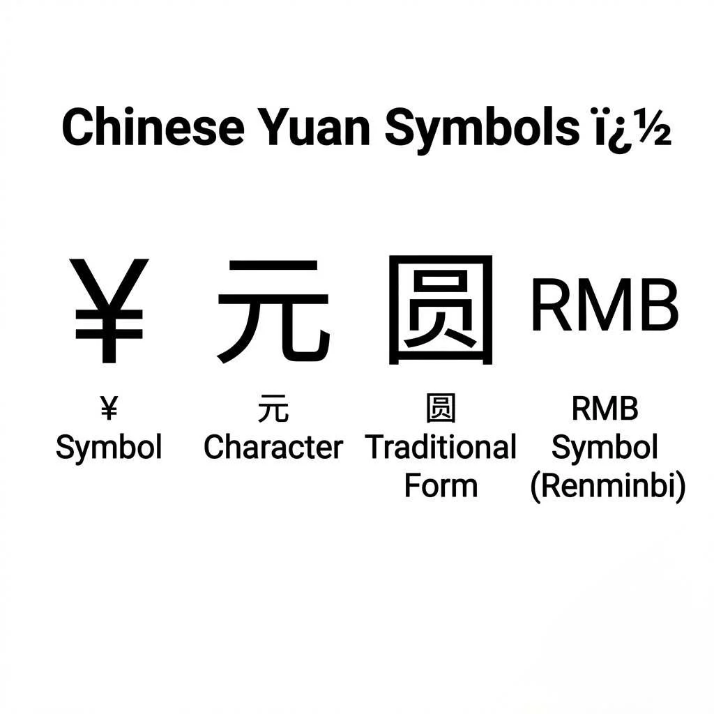 Chinese Yuan Symbols �