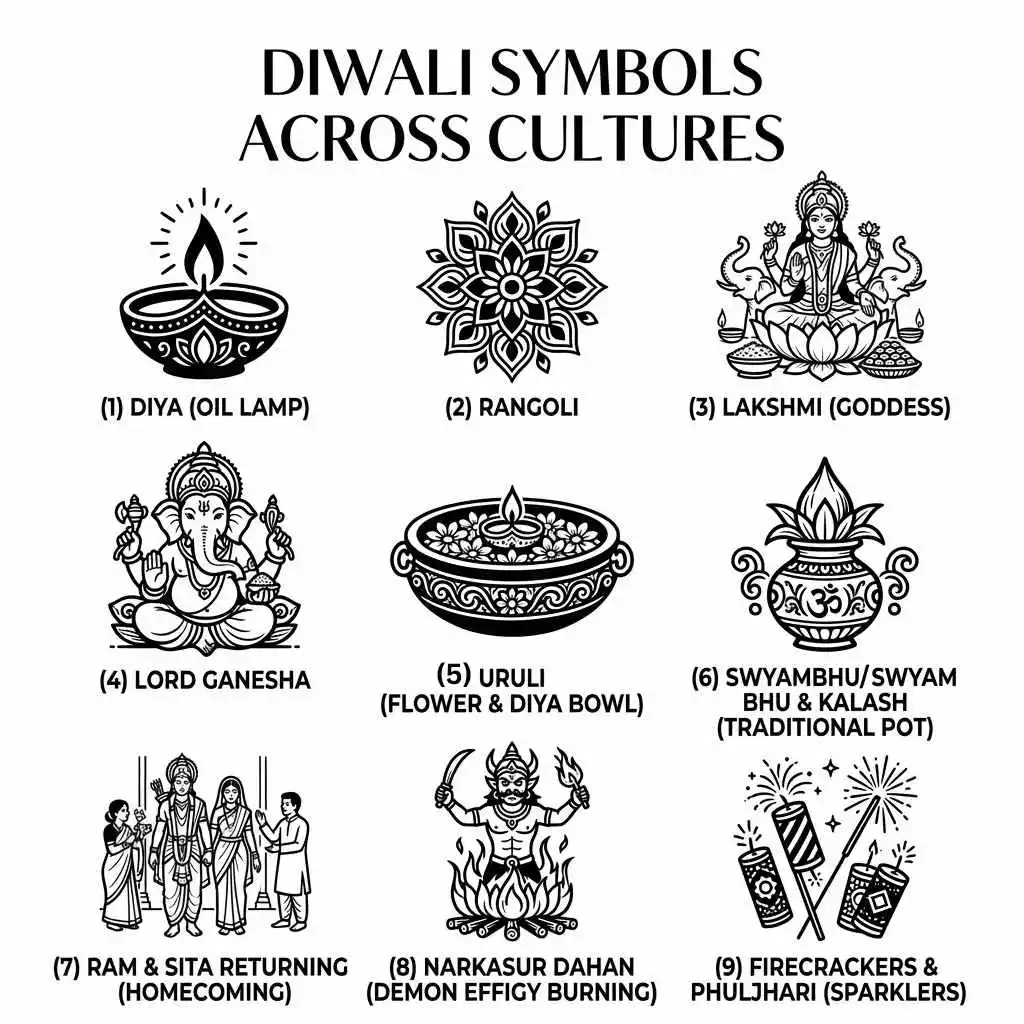 Diwali Symbols Across Cultures