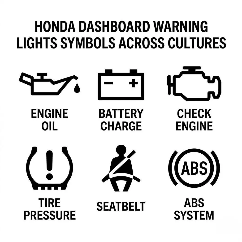 Honda Dashboard Warning Lights Symbols Across Cultures