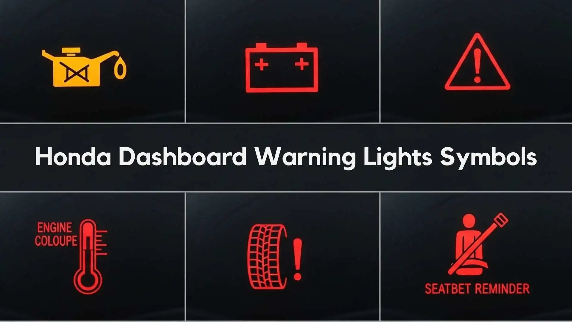 Honda Dashboard Warning Lights Symbols