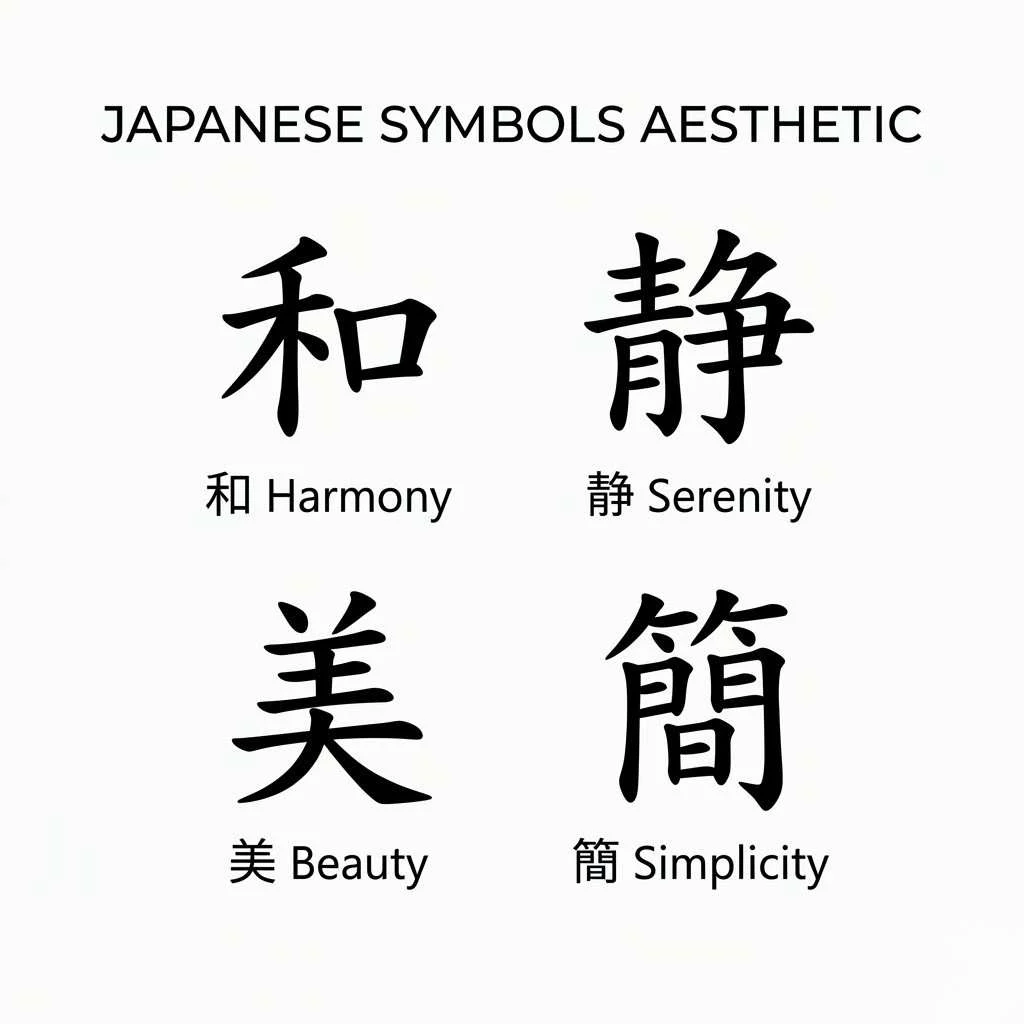 Japanese Symbols Aesthetic