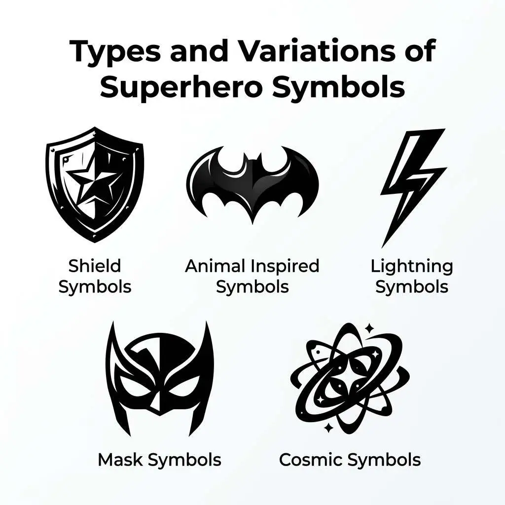 Types and Variations of Superhero Symbols