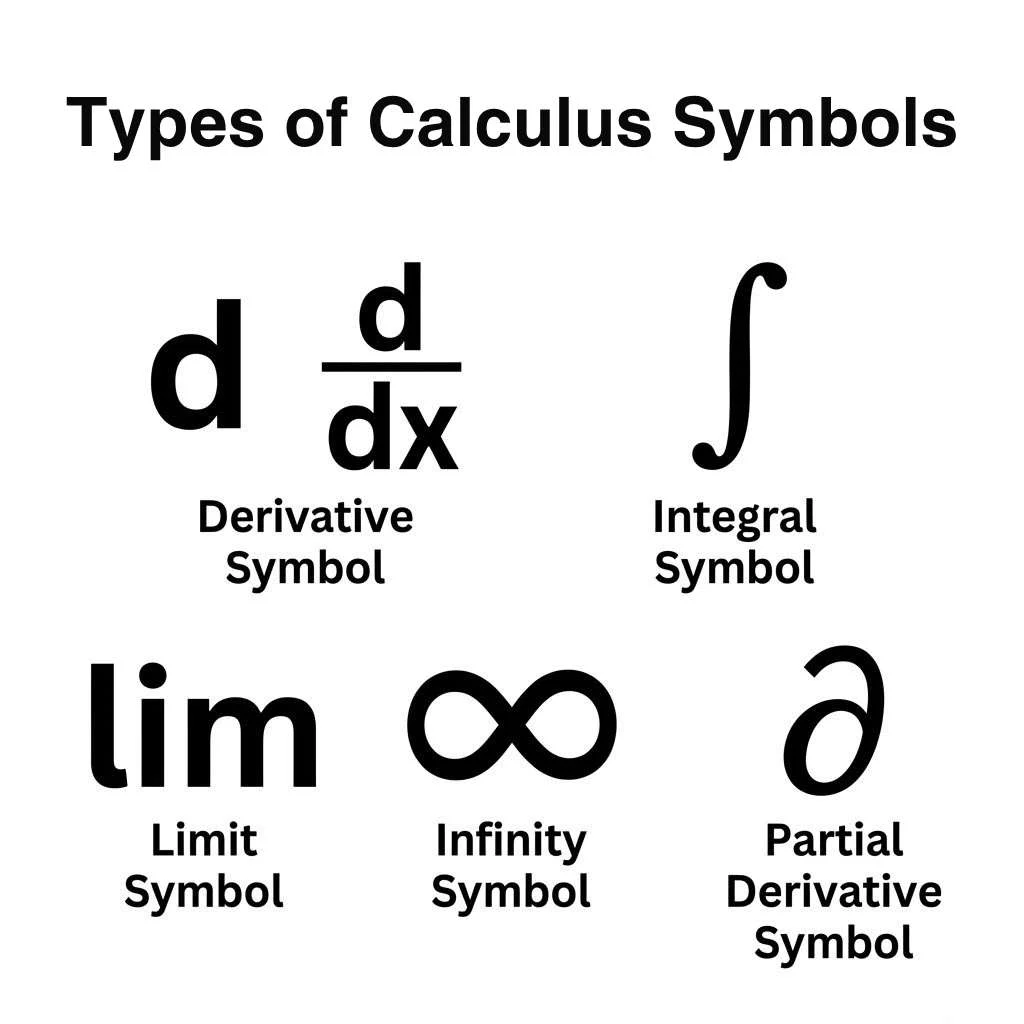 Types of Calculus Symbols