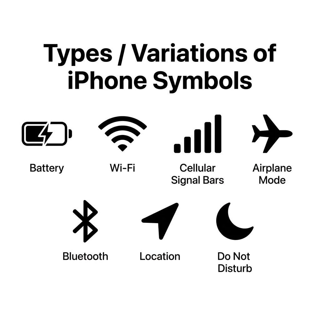 Types of iPhone Symbols