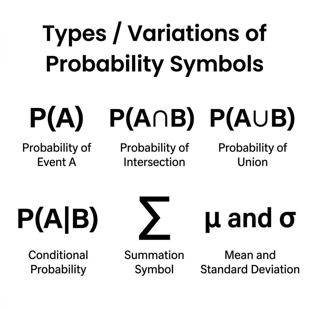 Types of Probability Symbols