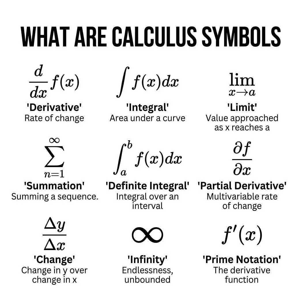 What Are Calculus Symbols