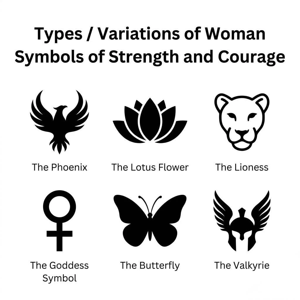 Woman Symbols of Strength and Courage
