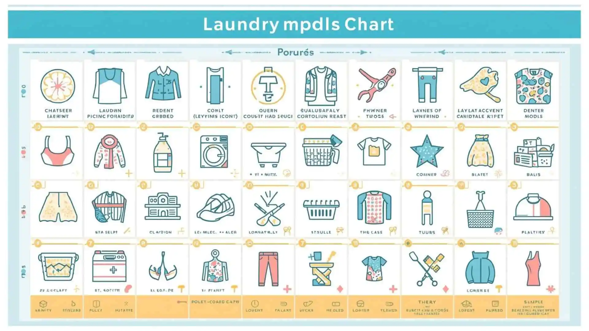 laundry symbols chart