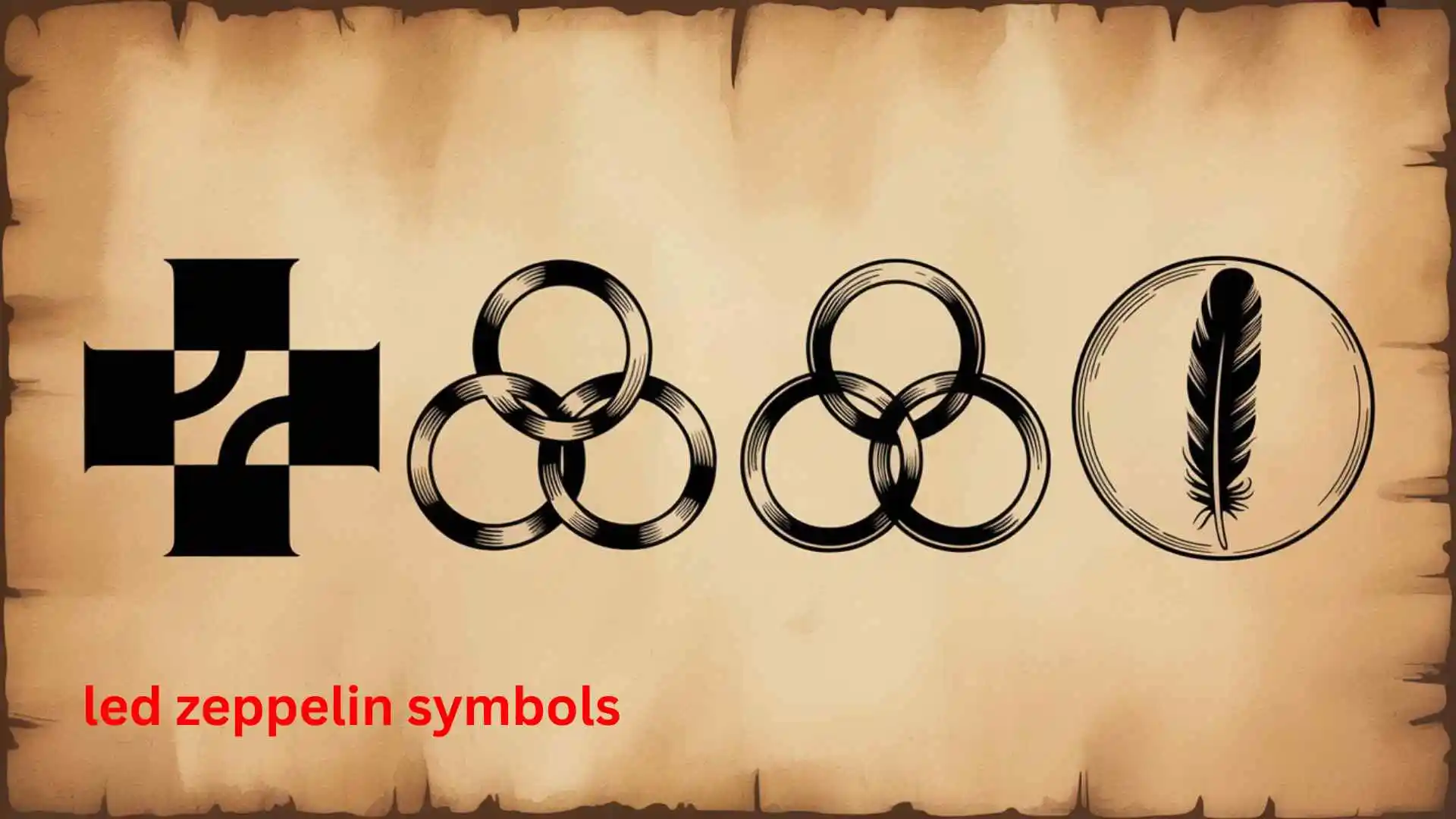 led zeppelin symbols
