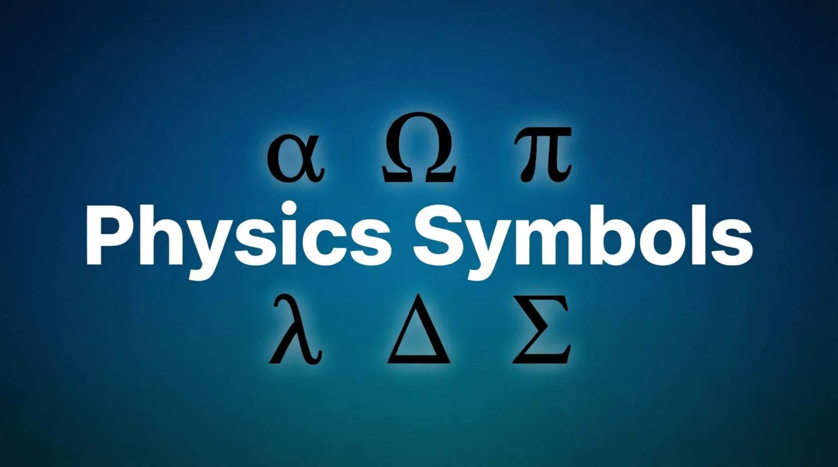 Physics Symbols