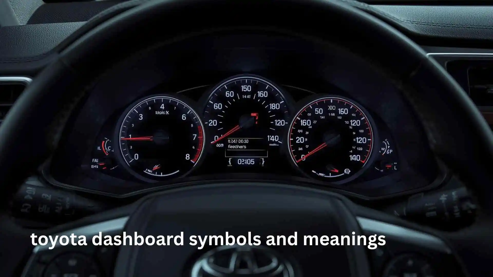 toyota dashboard symbols and meanings