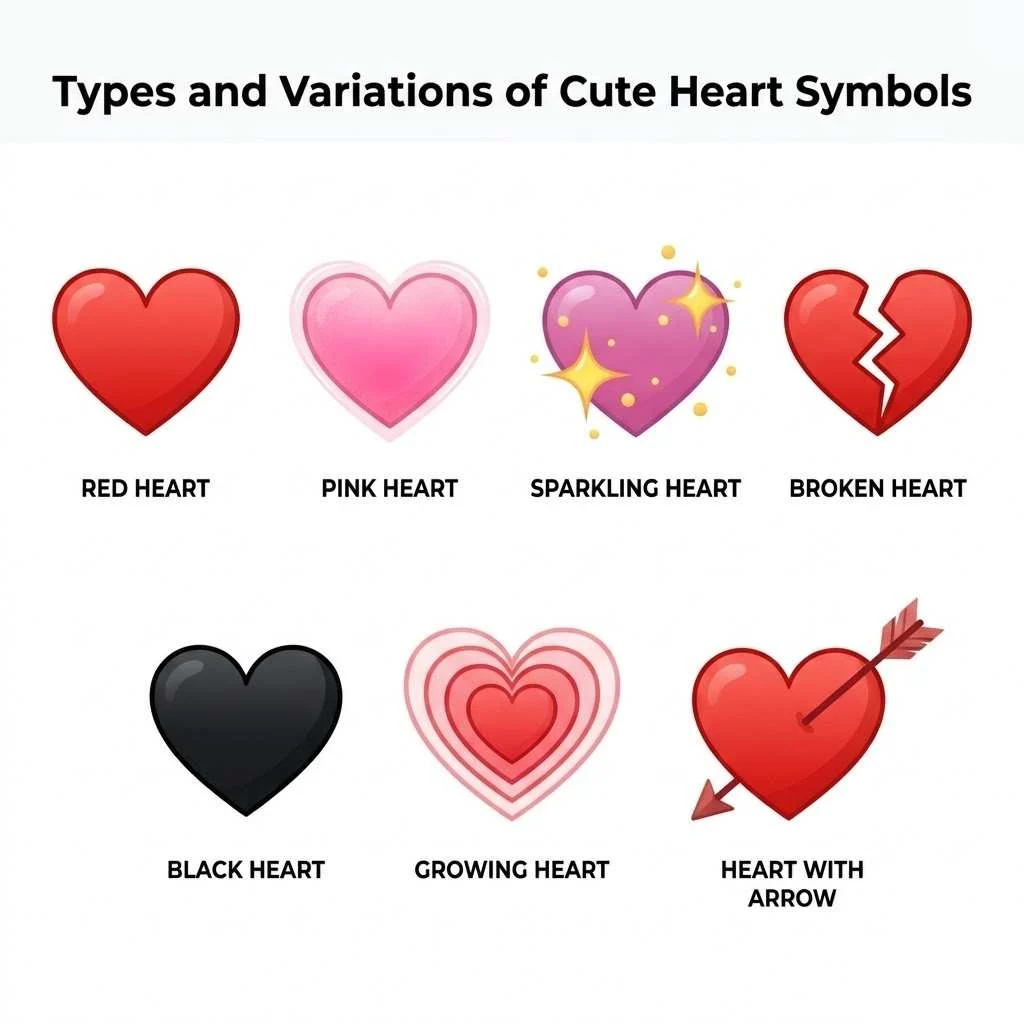 Types and Variations of Cute Heart Symbols