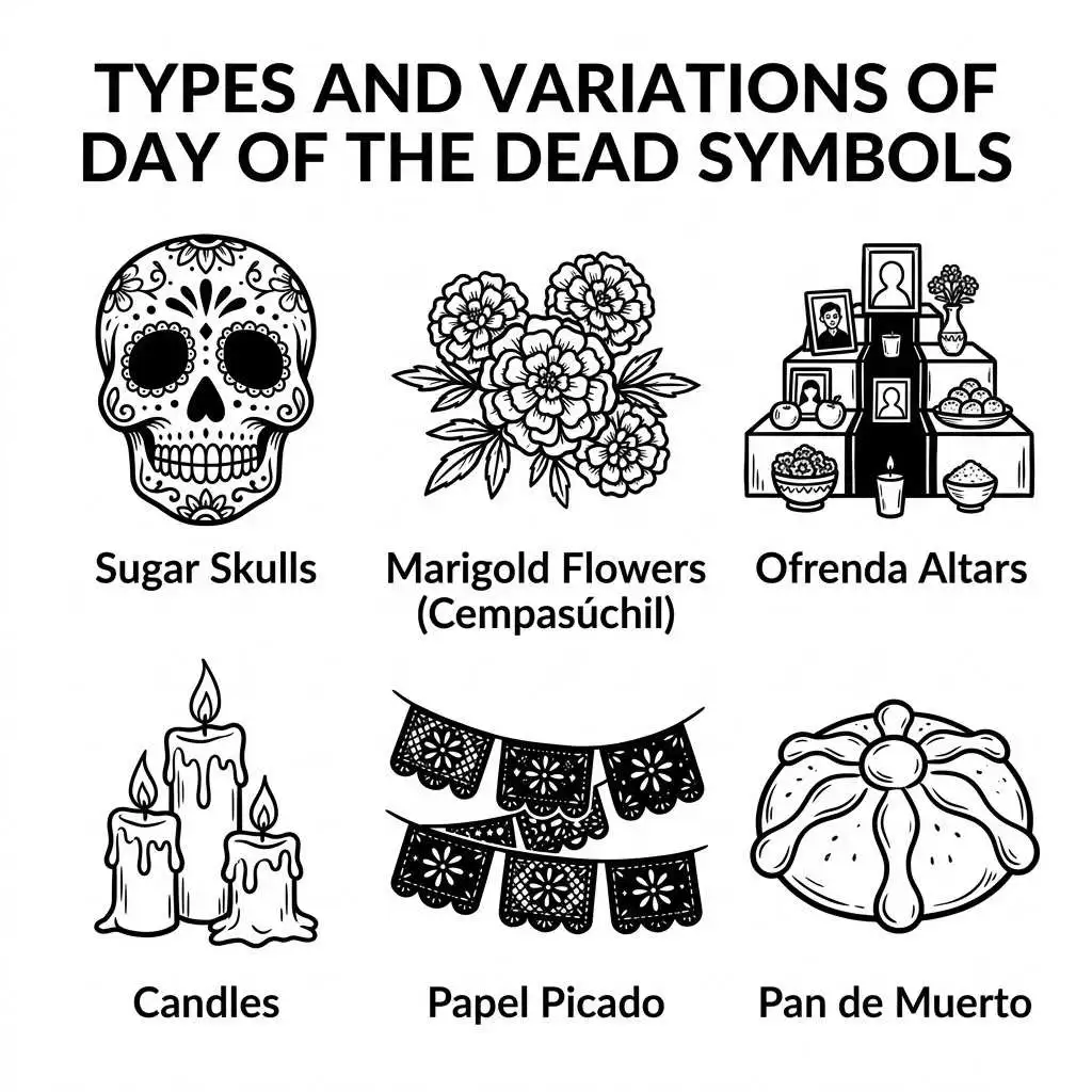 Types and Variations of Day of the Dead Symbols