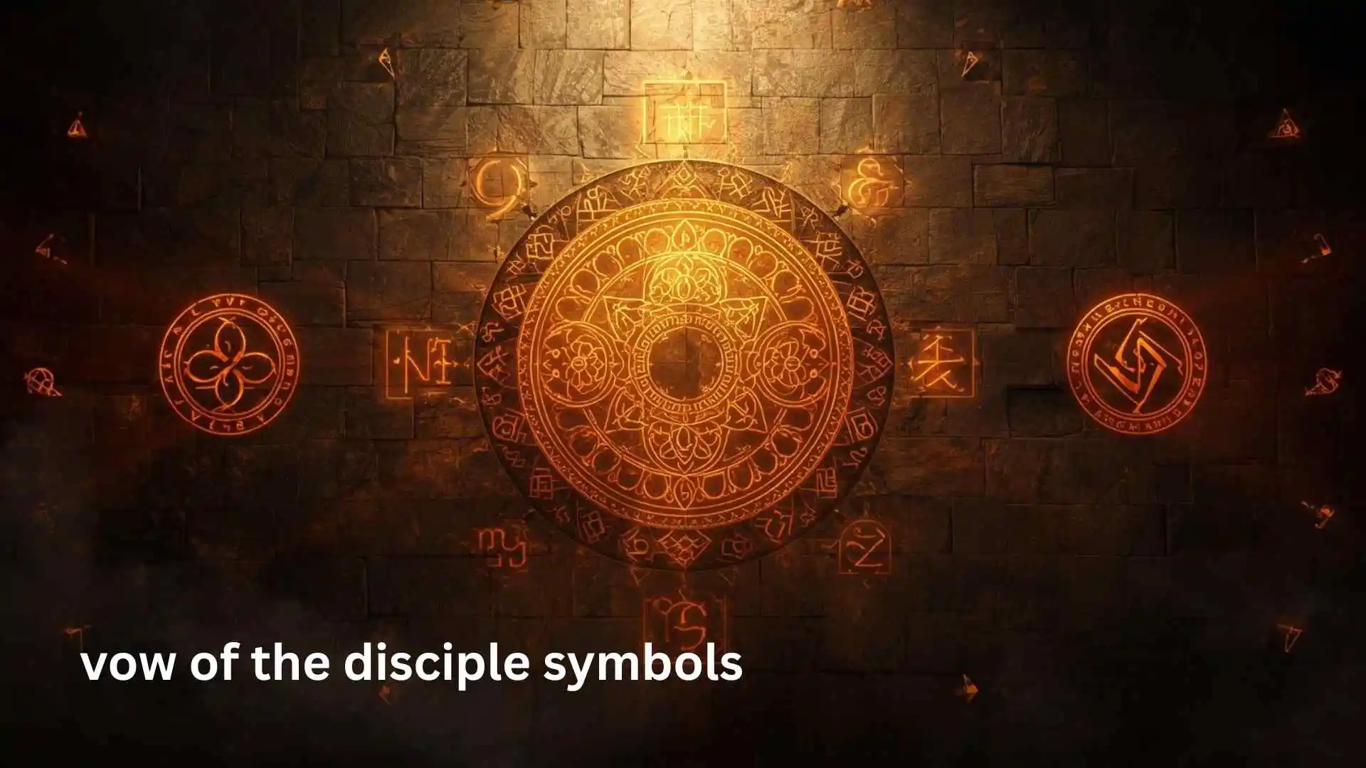 vow of the disciple symbols
